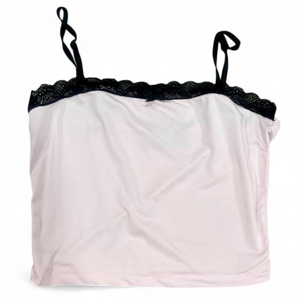 Cider pink lace trim cami
